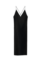 Slip-in Satin Dress Marina Blanche