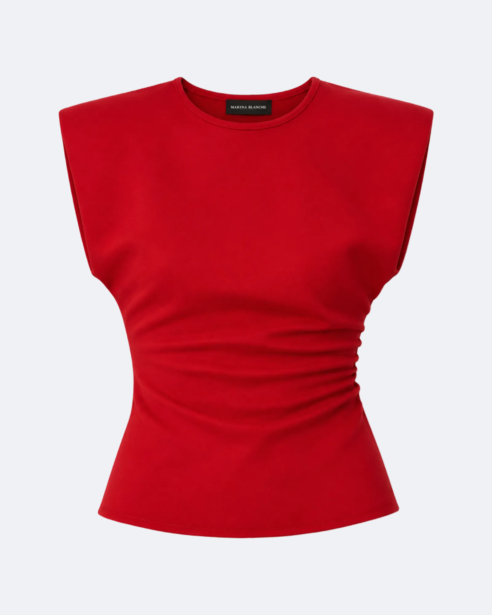 Wide Shoulder Top Marina Blanche