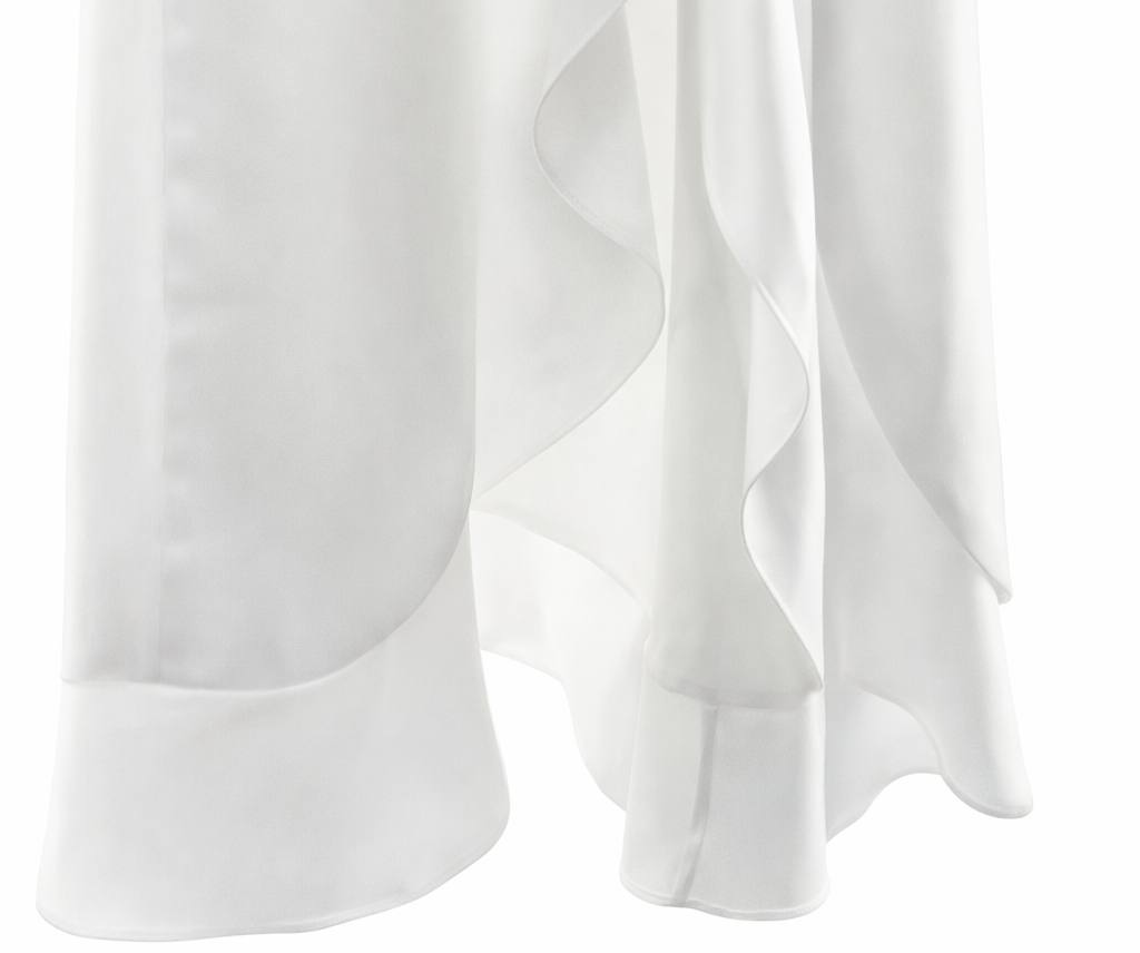 Asymmetric Silk Blend Dress