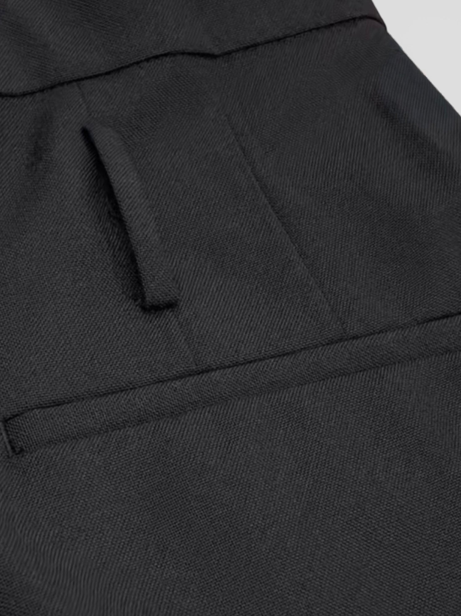 Wool Twill Paperbag Shorts Marina Blanche