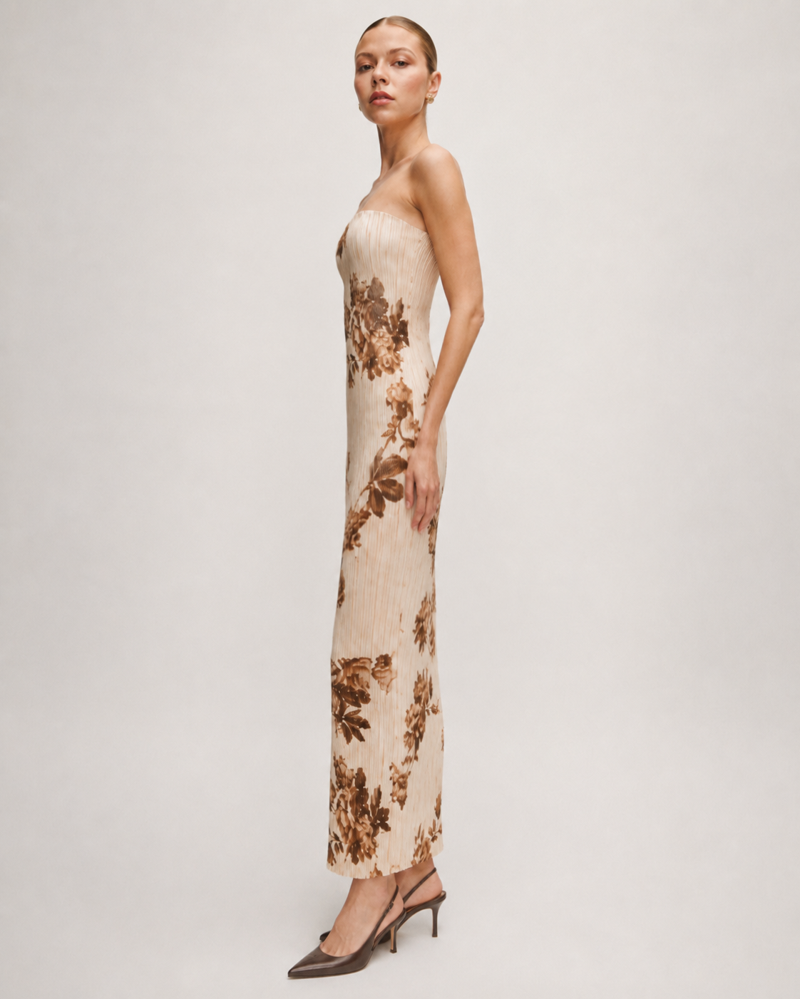 Vintage Floral Dress Marina Blanche