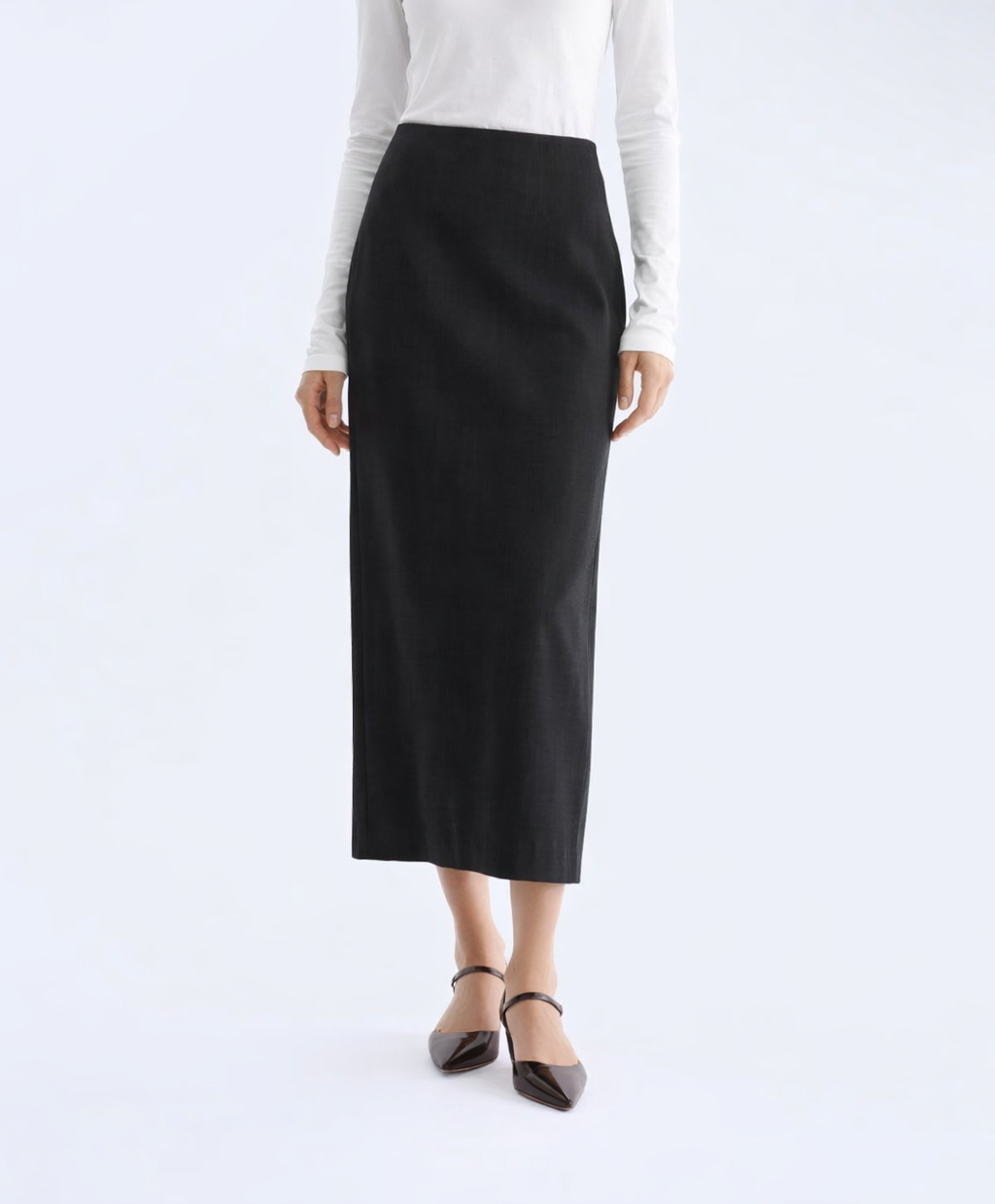 Linen Maxi Skirt – Été Marina Blanche