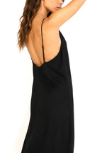 Slip-in Satin Dress Marina Blanche