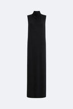 Draped High-Neck Maxi Dress Marina Blanche