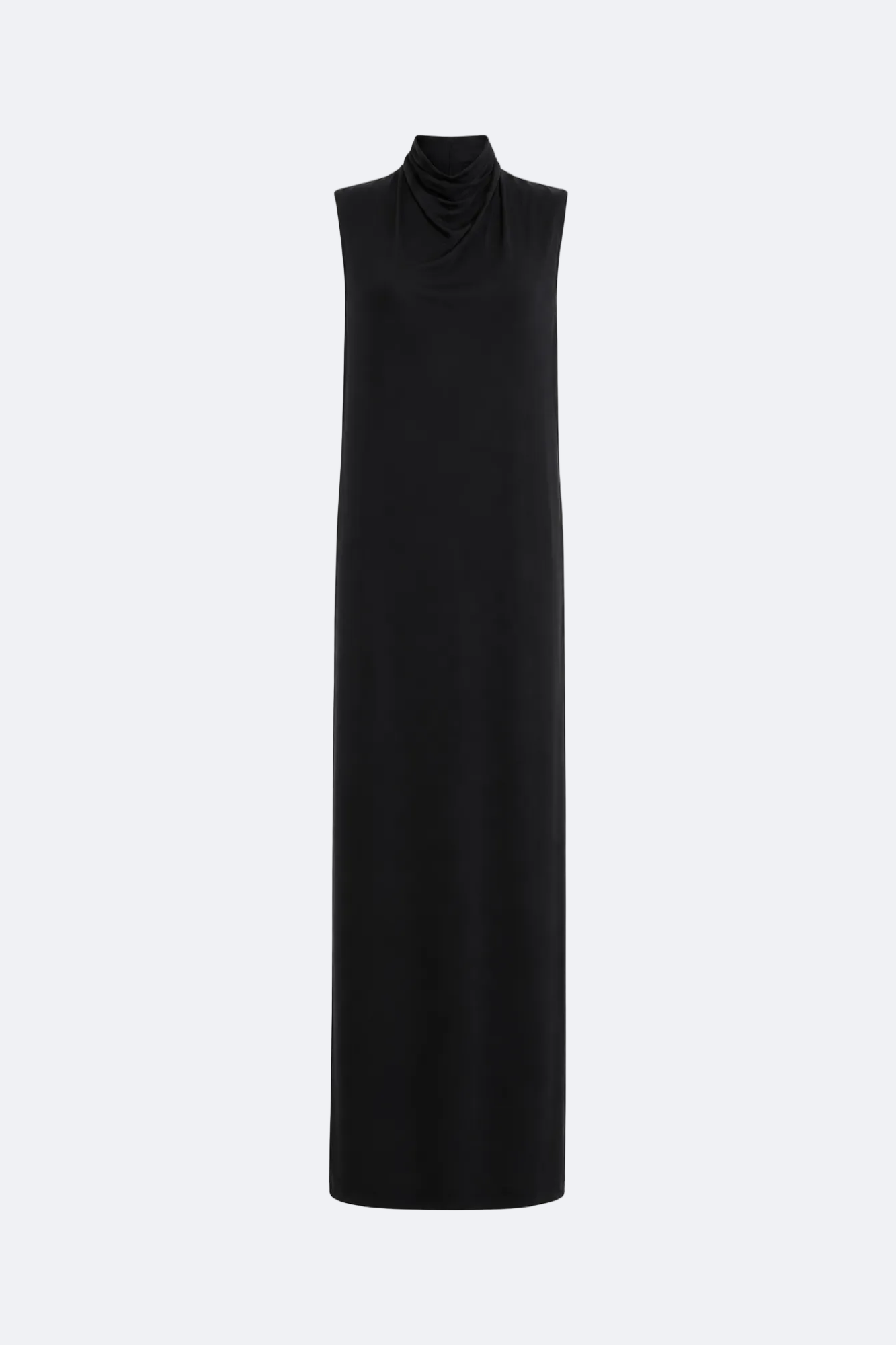Draped High-Neck Maxi Dress Marina Blanche