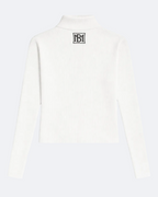 Colette Casein Rib High-Neck Marina Blanche
