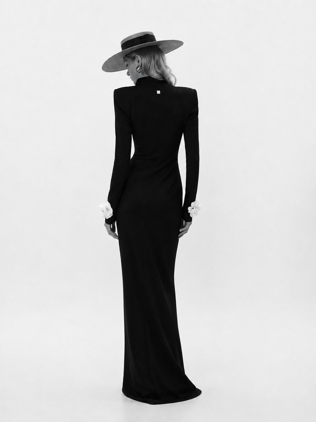 Darla wide dress Marina Blanche