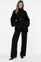 Wrap Knit Jacket Marina Blanche