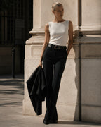 Ivory Top in Silk Marina Blanche