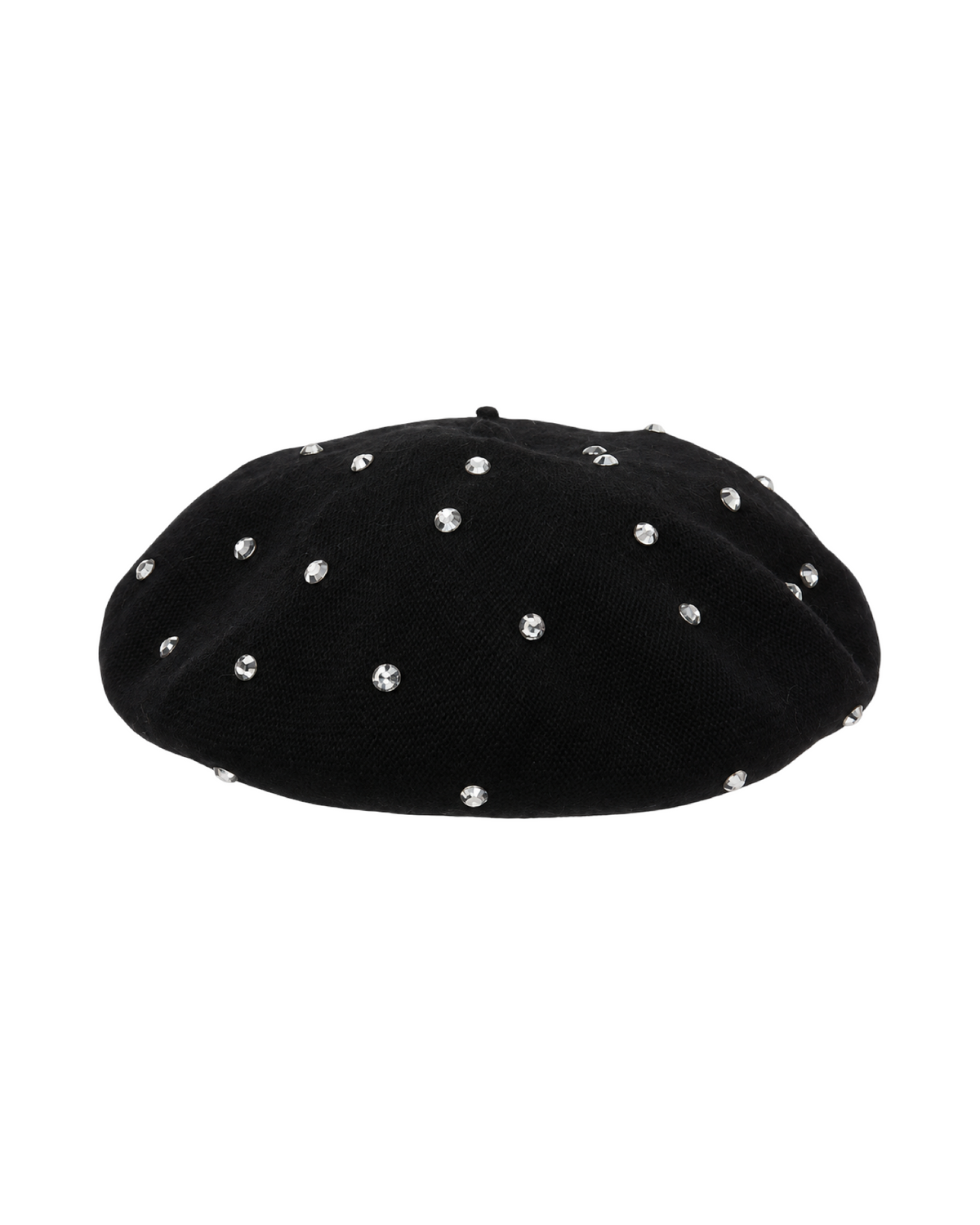 Crystal-Embellished Beret Marina Blanche