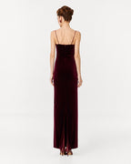 Dress velvet Marina Blanche
