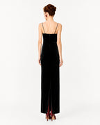 Dress velvet Marina Blanche