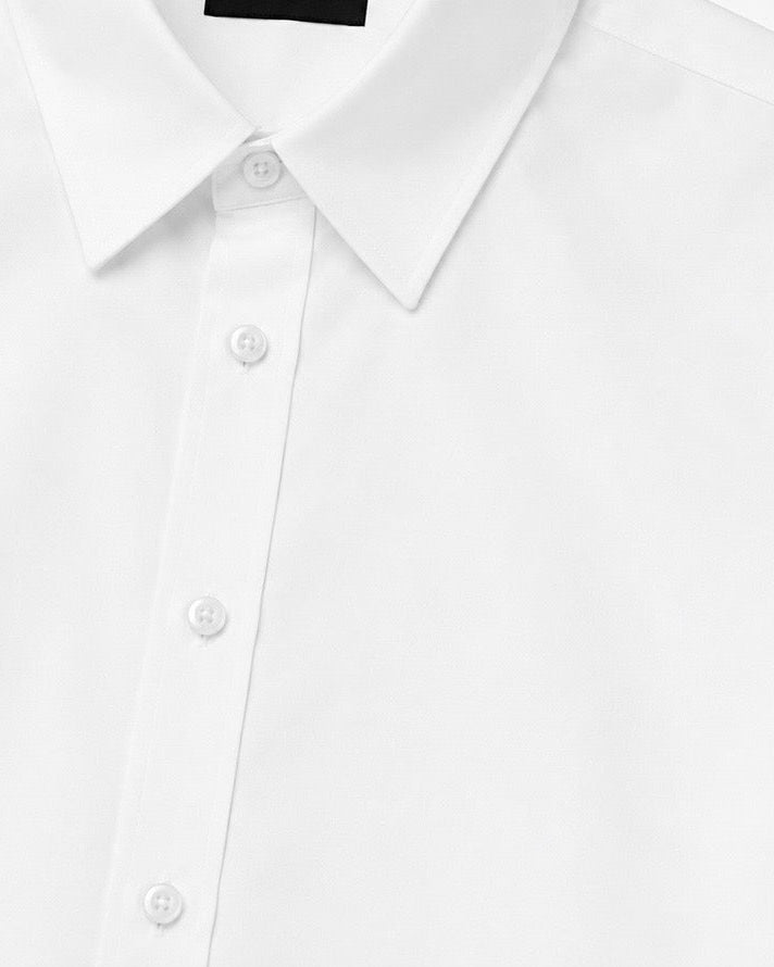 Relaxed Shirt in Cotton Poplin Marina Blanche