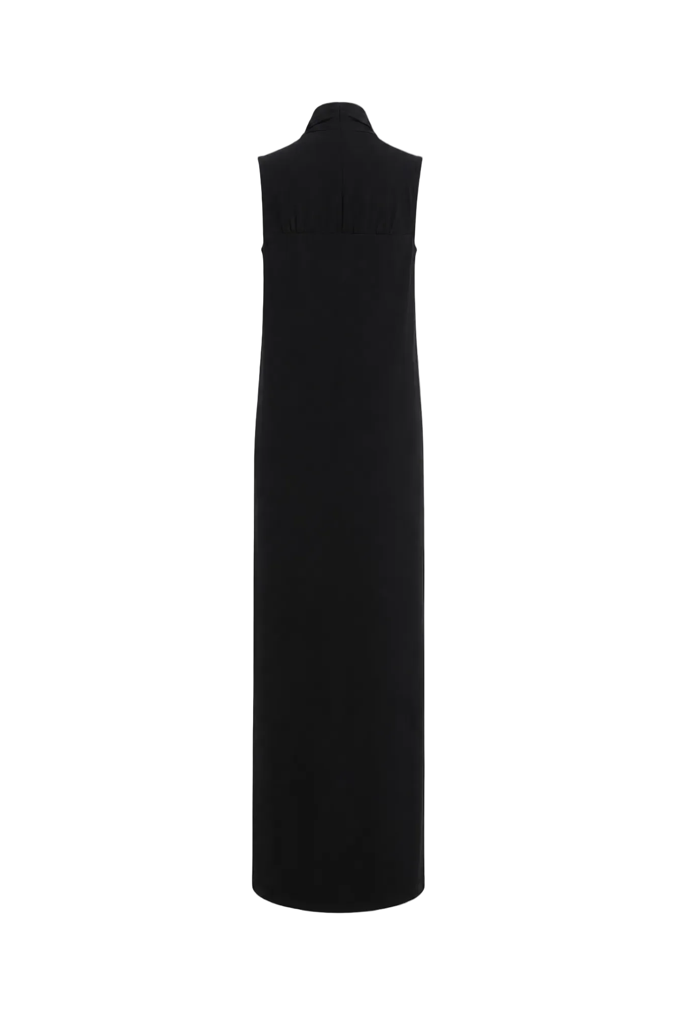 Draped High-Neck Maxi Dress Marina Blanche