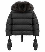 Aspen Down Jacket with Fox Fur Collar Marina Blanche