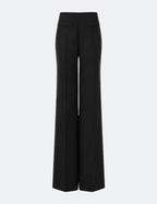 Palazzo Trousers in Wool Marina Blanche