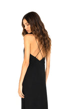 Slip-in Satin Dress Marina Blanche