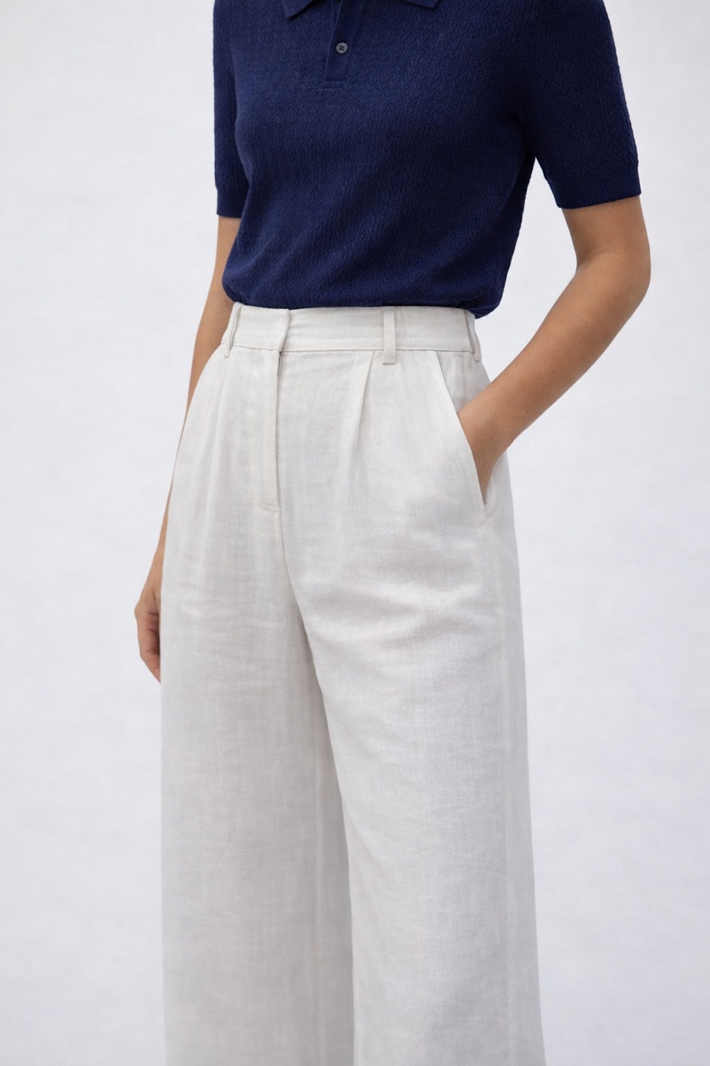 Riviera Pant Marina Blanche