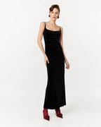 Dress velvet Marina Blanche