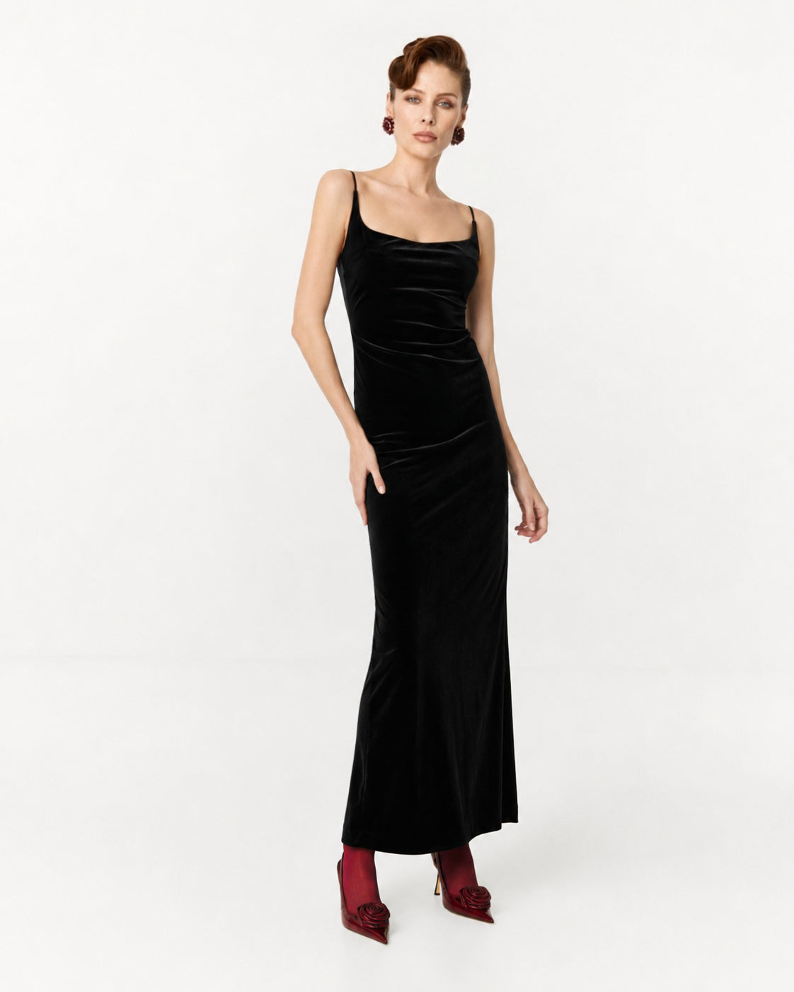 Dress velvet Marina Blanche