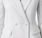 Scarf-Detail Tailored Blazer