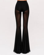 Trousers in Mesh Marina Blanche
