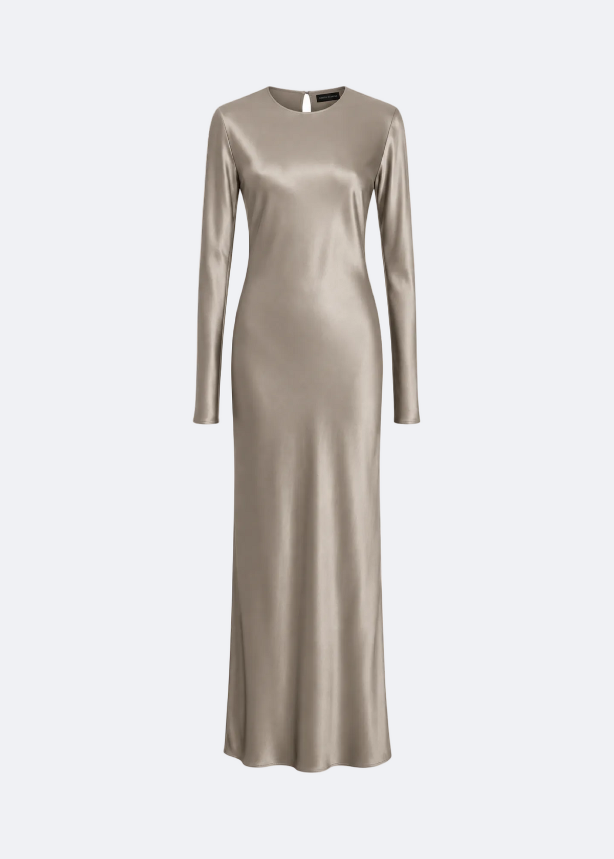 Long Sleeve Viscose Maxi Dress Marina Blanche