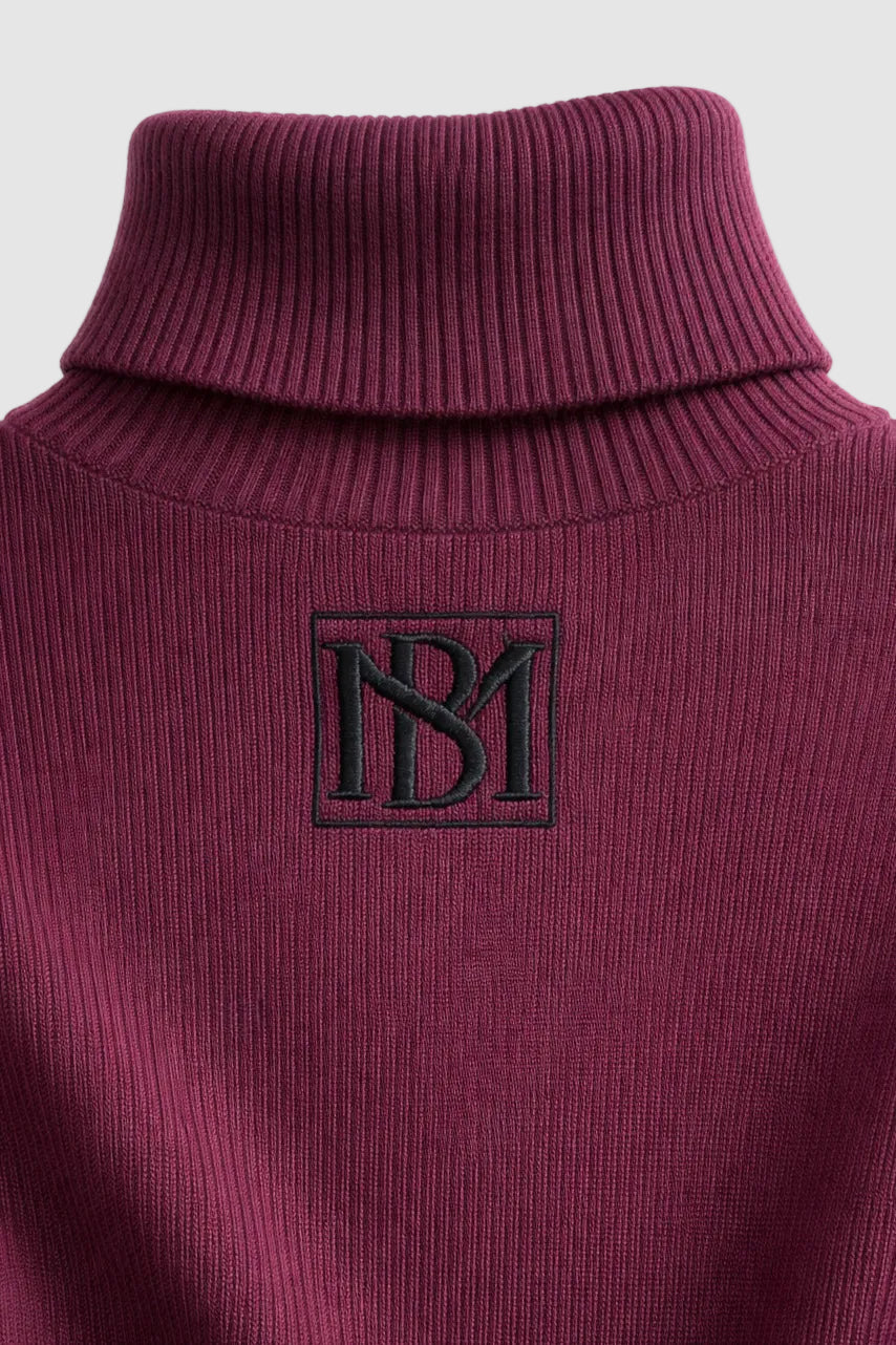 Colette Casein Rib High-Neck Marina Blanche