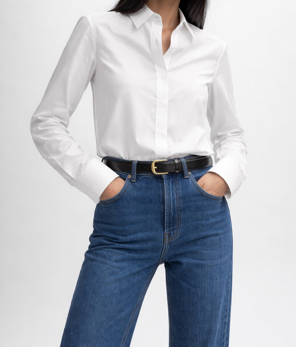 Cotton Skirt Marina Blanche