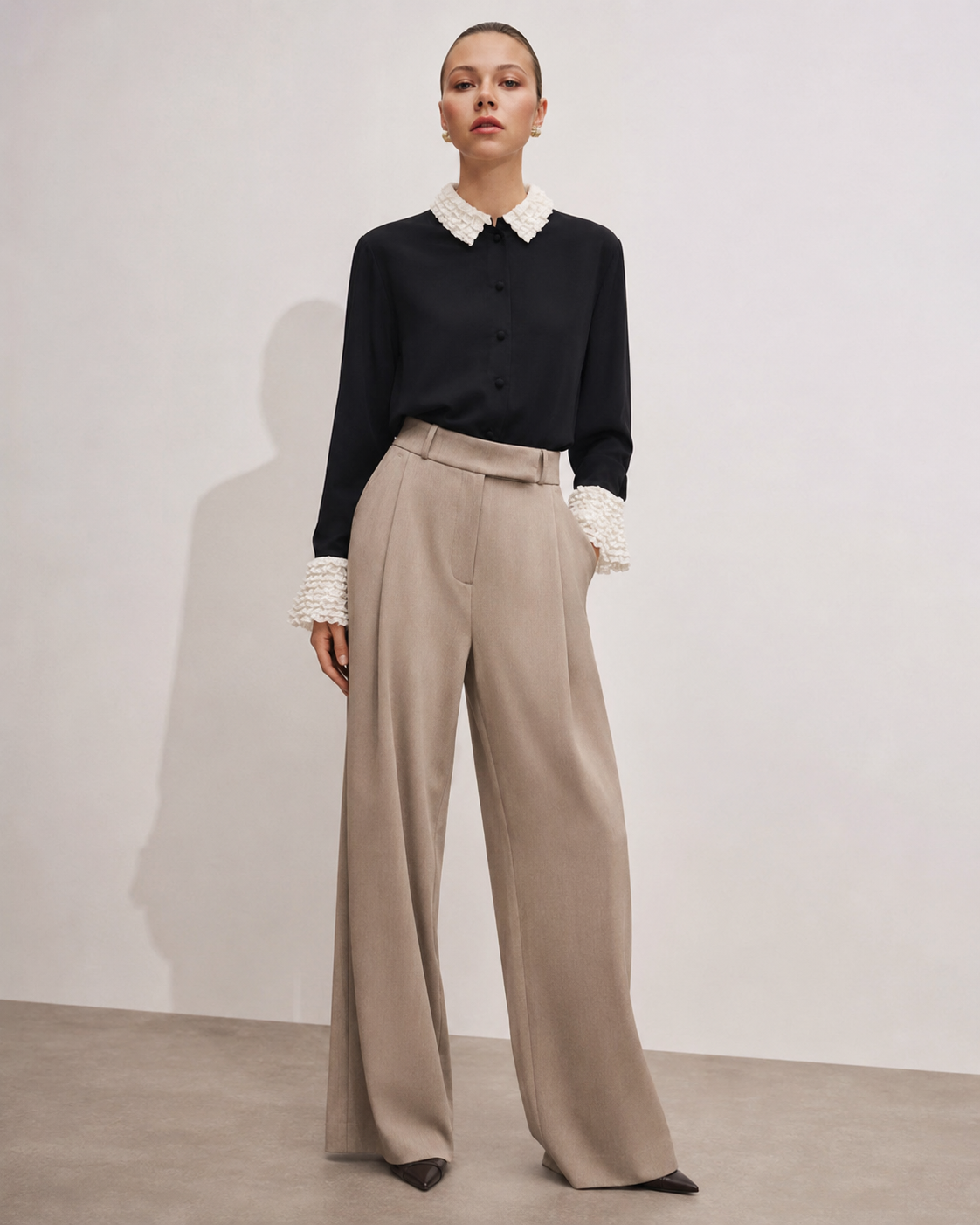 Silk blus Marina Blanche