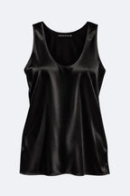 Fluid Satin Tank Top Marina Blanche