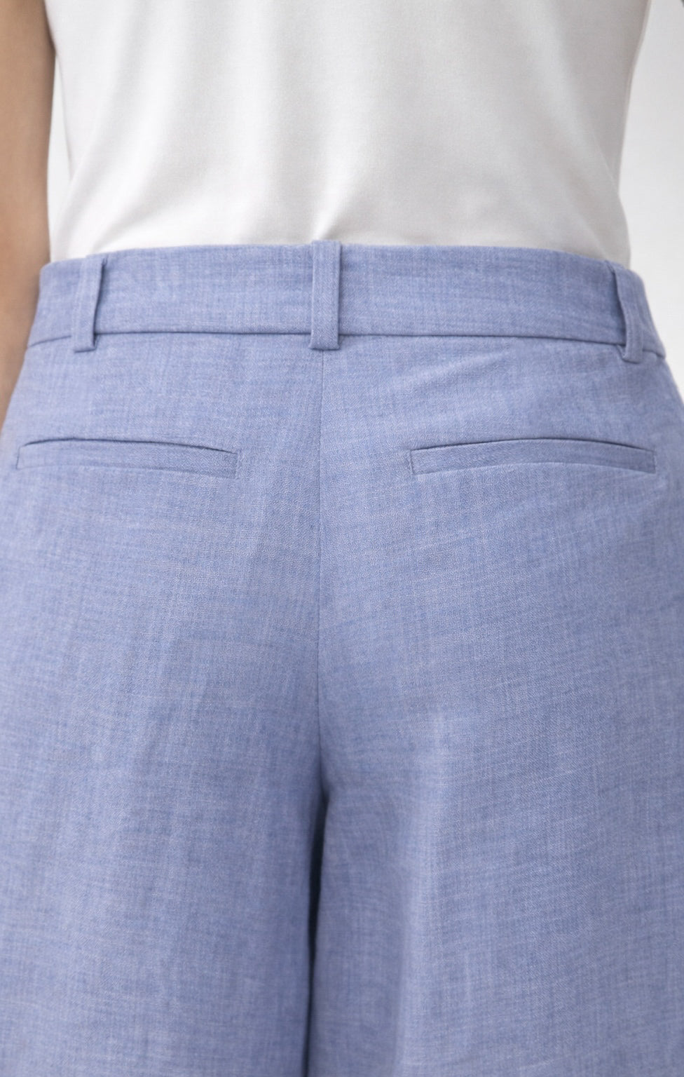 Linen Riviera Pant Marina Blanche