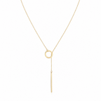 Line Lariat Necklace Marina Blanche