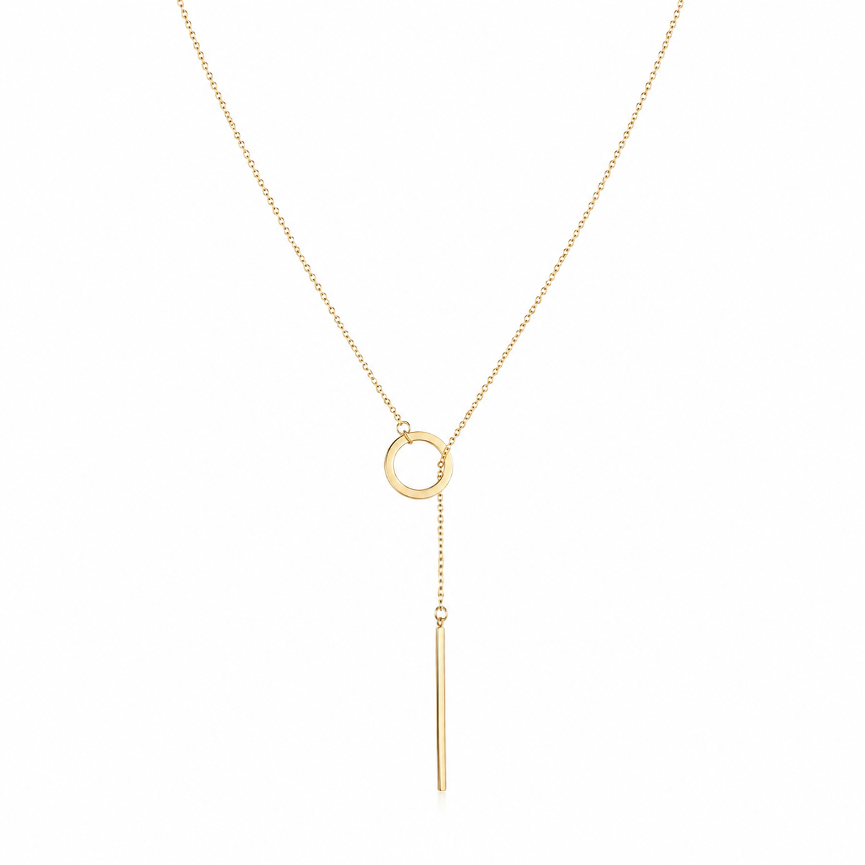 Line Lariat Necklace Marina Blanche
