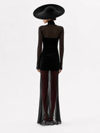Darla Mesh Maxi Dress Marina Blanche
