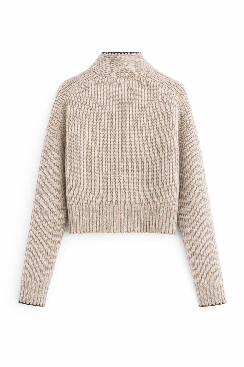 Tie-Neck Knit Pullover Marina Blanche