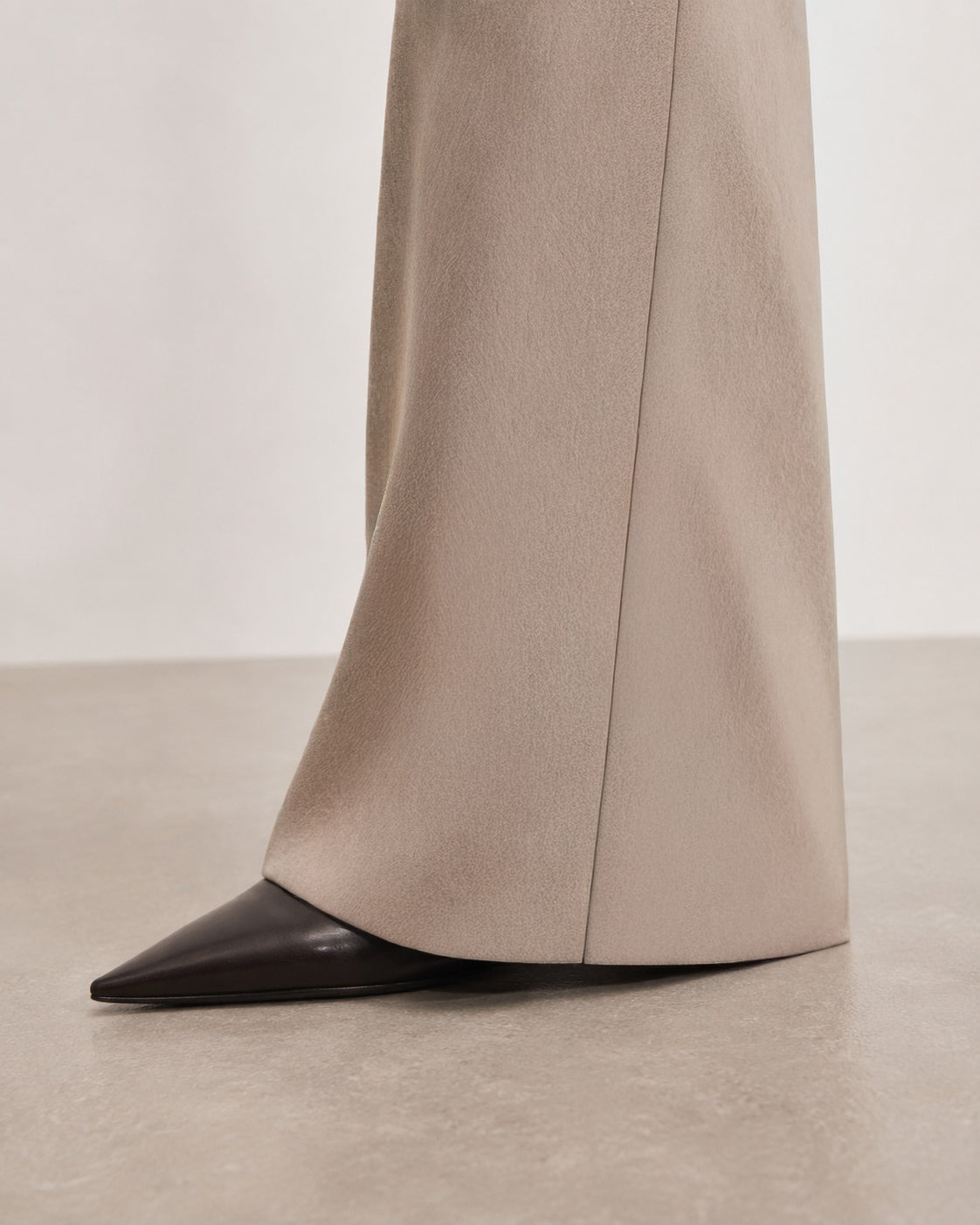 Tailored Trousers in Worsted Wool Marina Blanche