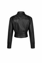 Leather Cropped Jacket