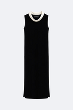Silk Velvet Dress Marina Blanche