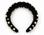 Pearl-Embellished Headband Marina Blanche