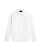 Relaxed Shirt in Cotton Poplin Marina Blanche