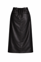 Raphaëlle Leather Midi Skirt