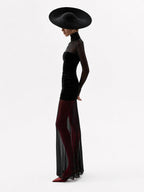 Darla Mesh Maxi Dress Marina Blanche