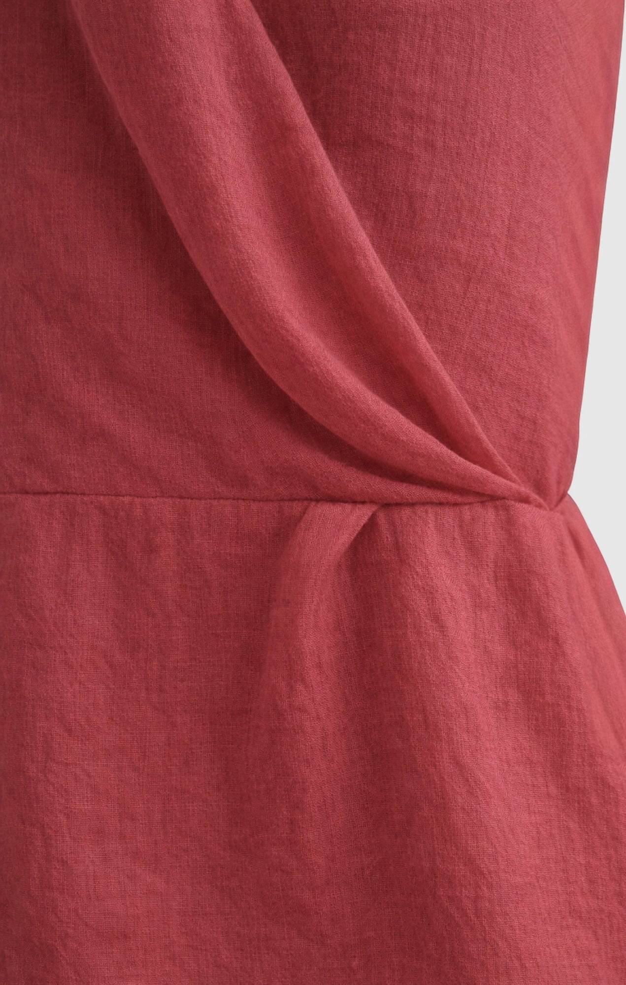 Dress silk linen Marina Blanche