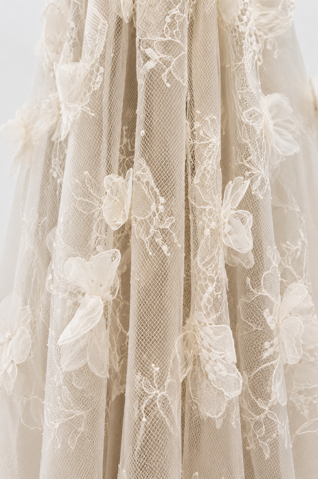Floral Tulle One-Shoulder Dress Marina Blanche