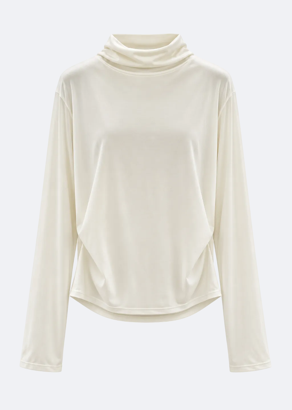 Fluid Cowl-Neck Top Marina Blanche