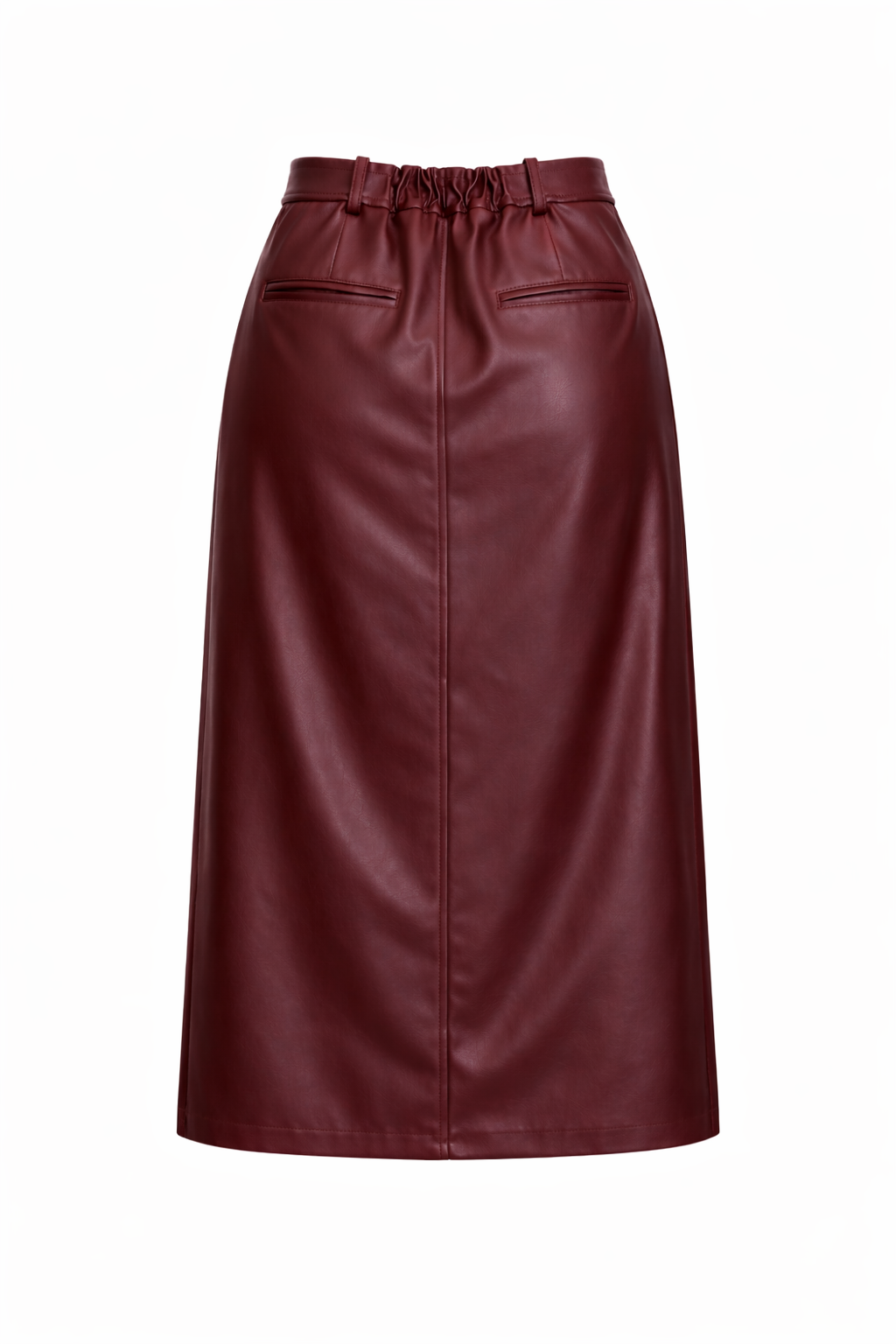 Raphaëlle Leather Midi Skirt