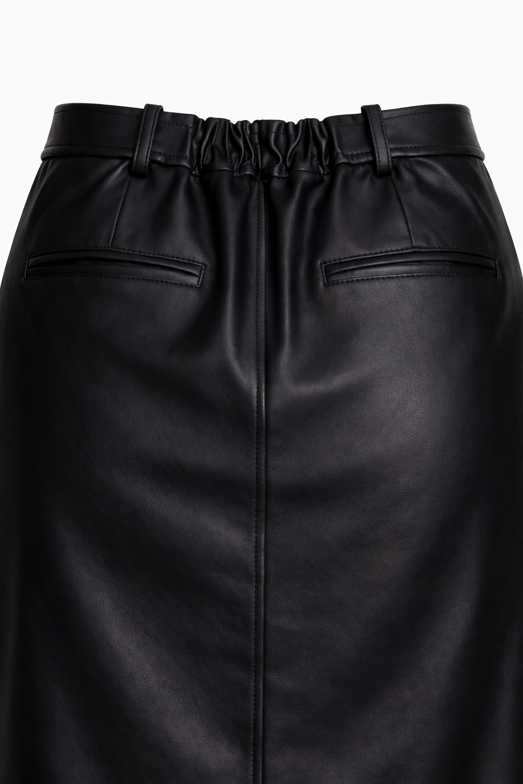 Raphaëlle Leather Midi Skirt