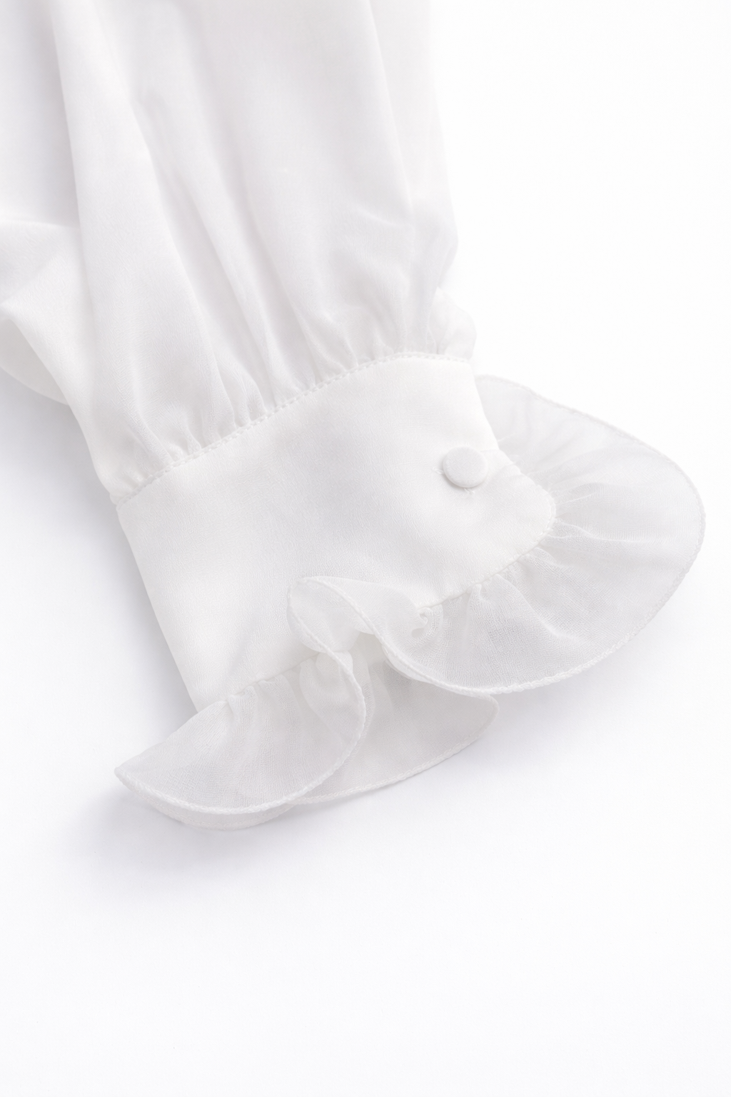 Silk Shirt with Ruffle