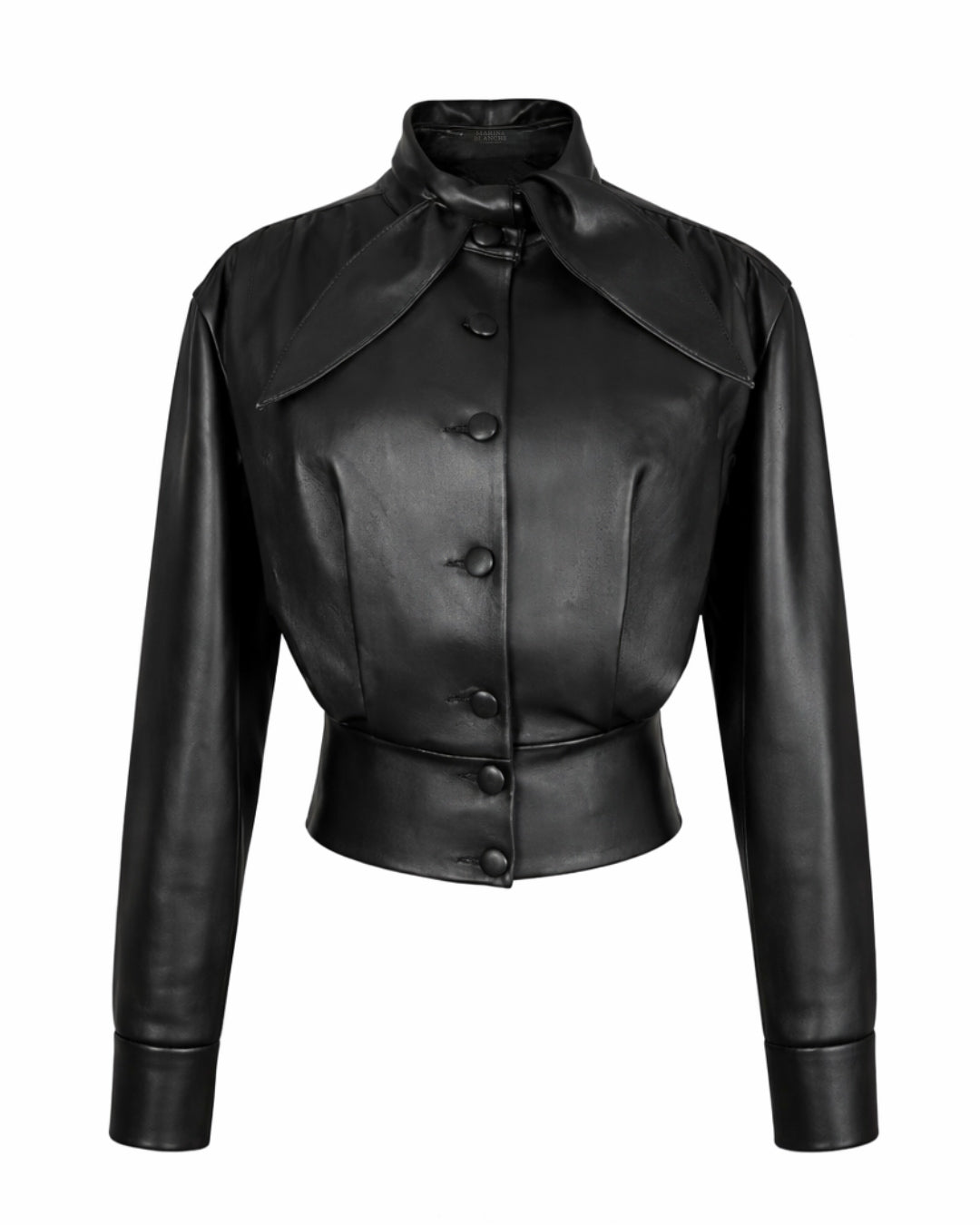 Leather Cropped Jacket